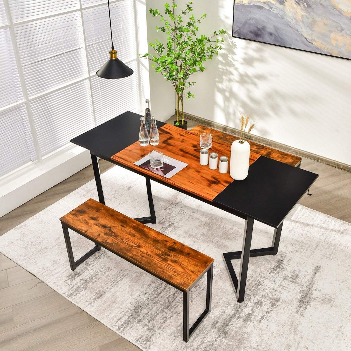 Computerbord med splejsebræt og kroge Skrivebord Kontorbord 160 x 60 x 74 cm Sort