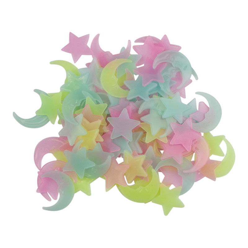 Selvlysende Dekorationer - Måner og Stjerner