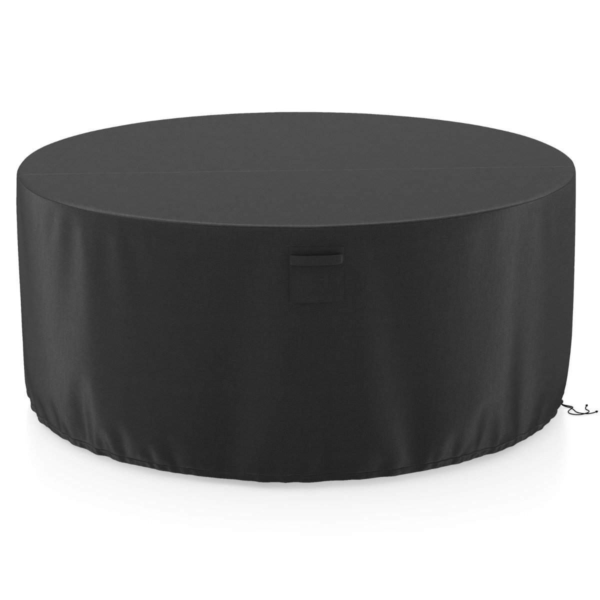 Ø 213 cm runt utemöbelöverdrag med ventilationsspringor & spännen & sladdar svart | Hem & Hobby - Hem & Hushåll - Kök - Köksredskap - Lock | Pryloteket