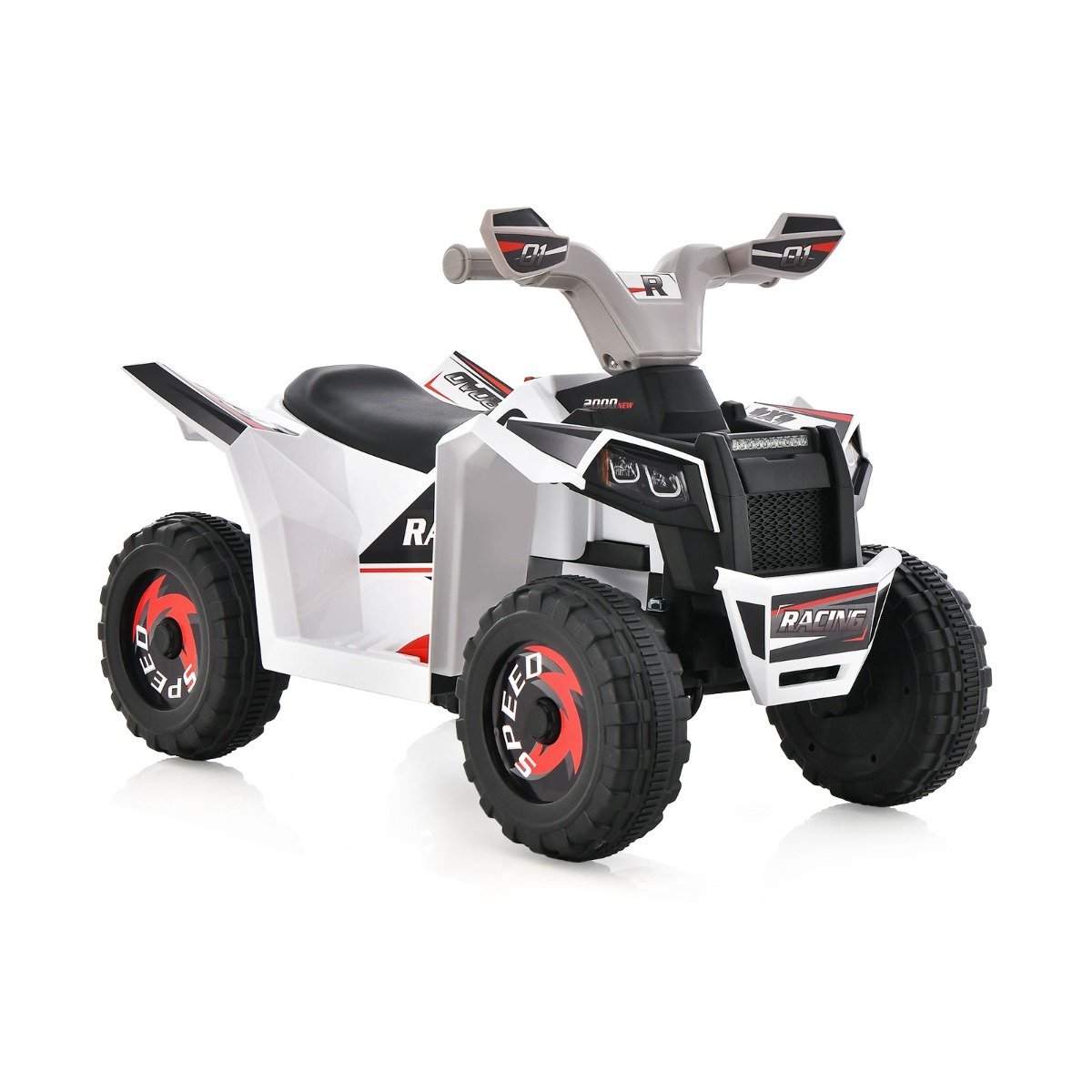 6V børne quad elektrisk med frem/tilbage kontakt børne quad mini elektrisk quad hvid