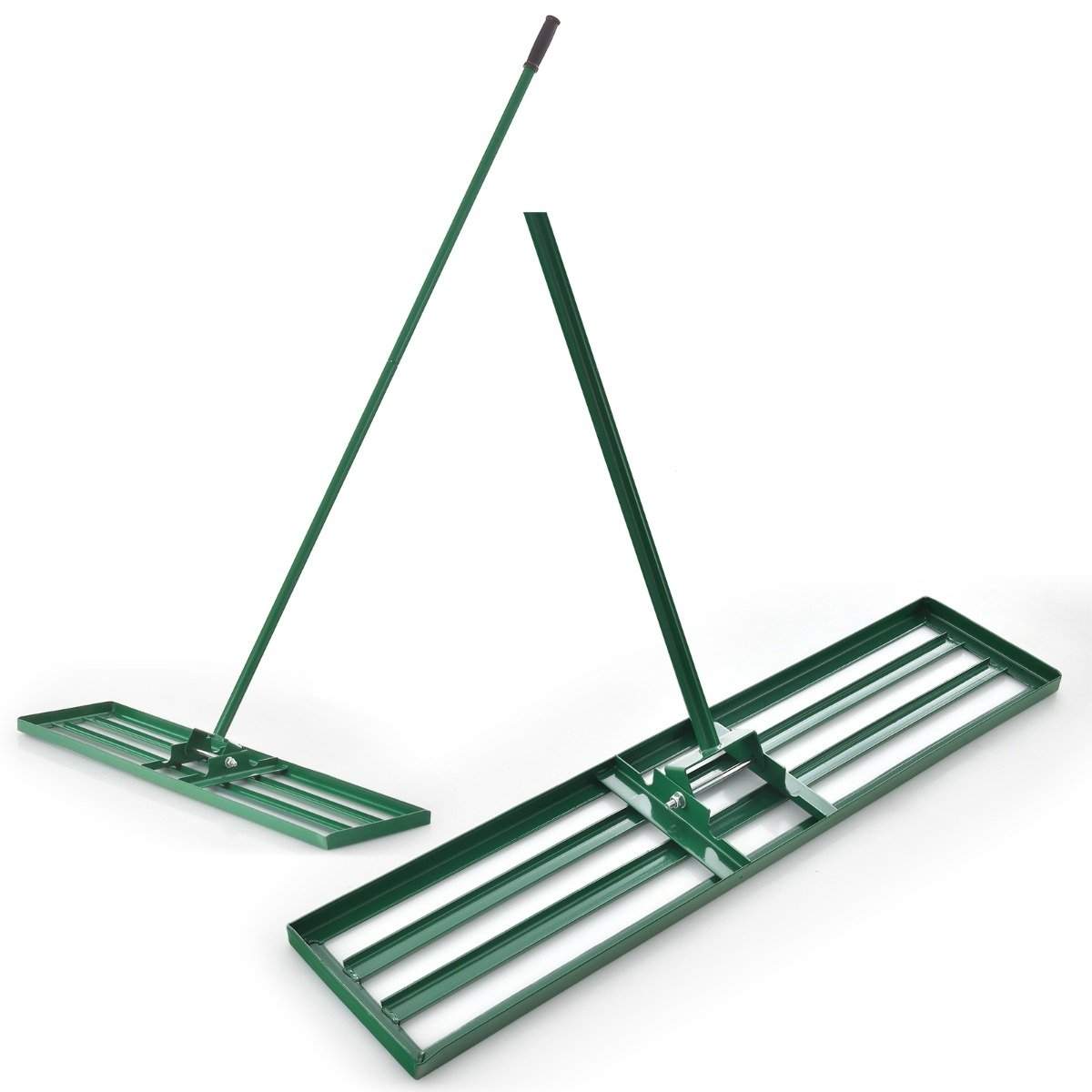 Utjämningsräfsa med ergonomiskt handtag, robust gräsmatta, utjämningsräfsa, ytutjämnare, 106 x 25 cm, grön | Hem & Hobby | Pryloteket