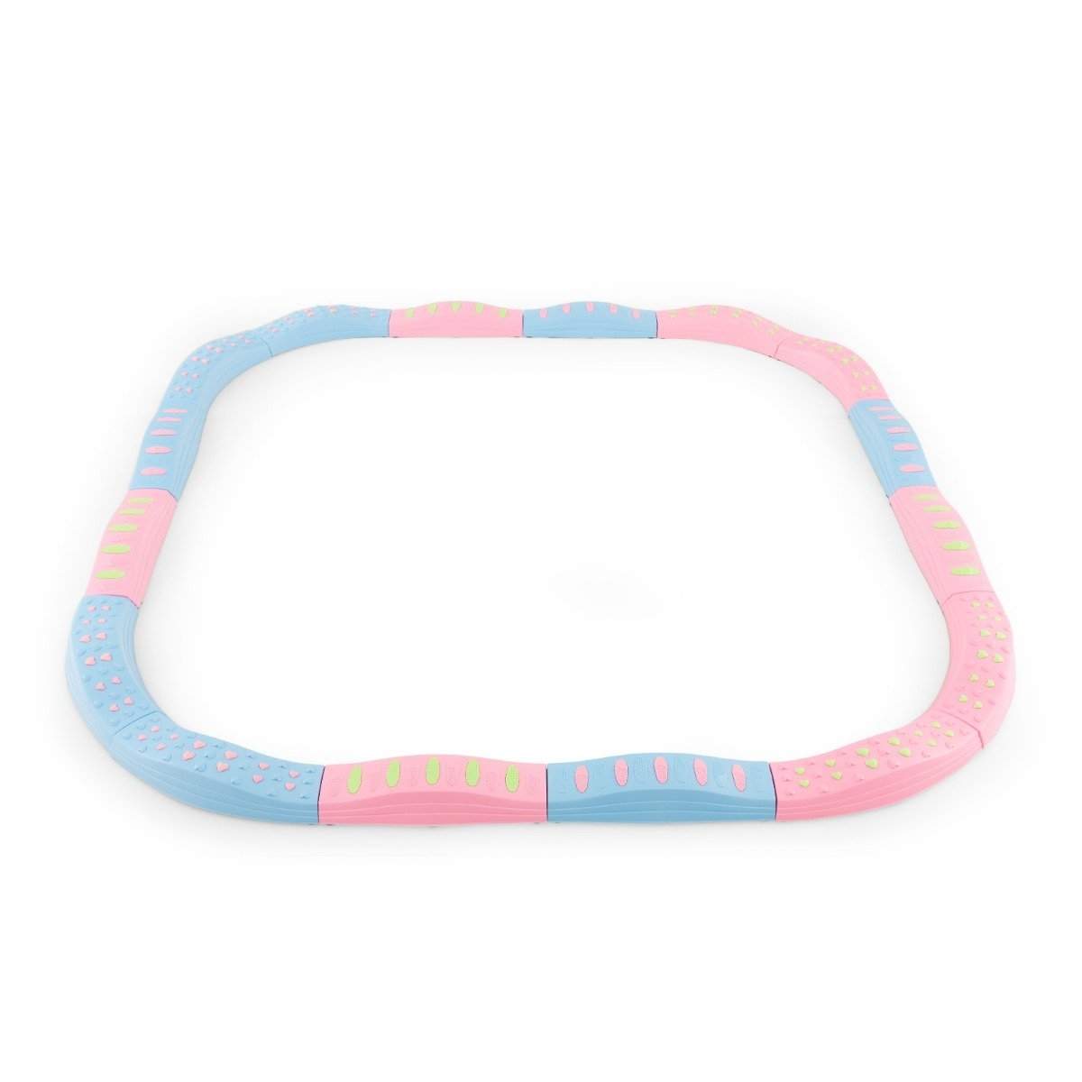 20 STK. Balancering bjælke sæt børns balanceklodser trædesten til indendørs og udendørs pink