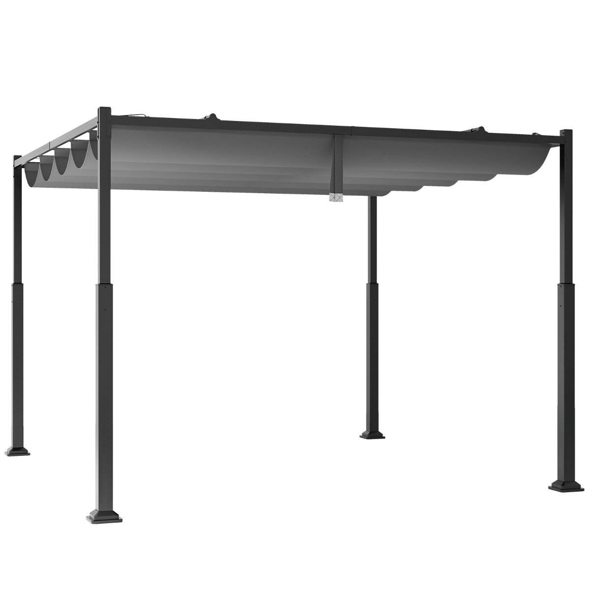 3,1 x 3,1 m pergola med skjuttak Vattentät Gazebo Vintertät Trädgård Gazebo Grå | Hem & Hobby - Hem & Hushåll - Kök - Servering | Pryloteket