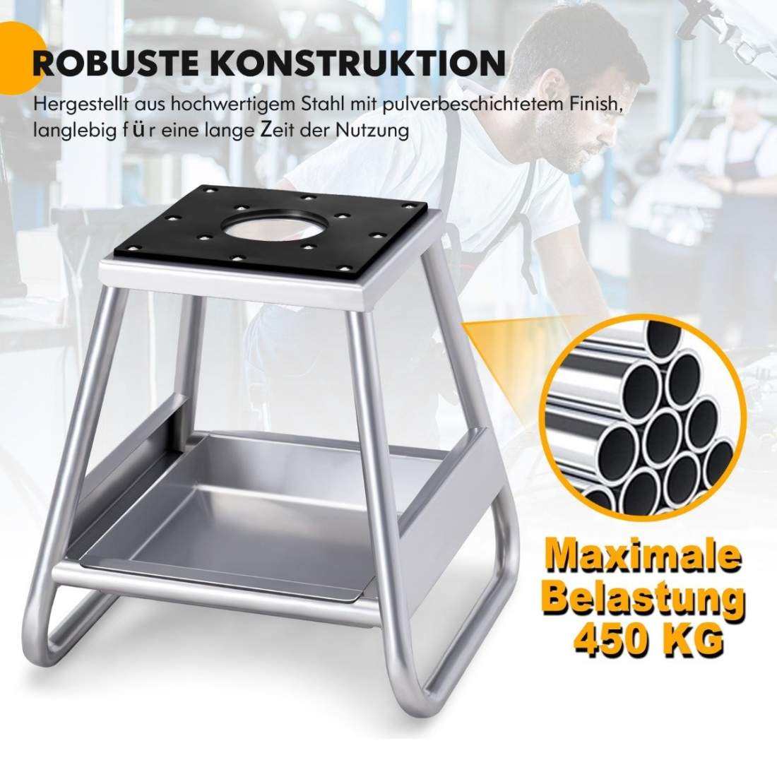 Motorcykelställ kraftigt metallställ med halkfri yta silver | Elektronik - Tillbehör Mobil & Surfplatta - Surfplatta Tillbehör - Stativ | Pryloteket