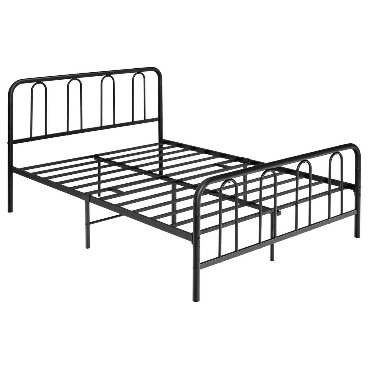 Metal sengestel til 190 x 140 cm madras dobbeltseng stel med lamelramme og opbevaringsplads