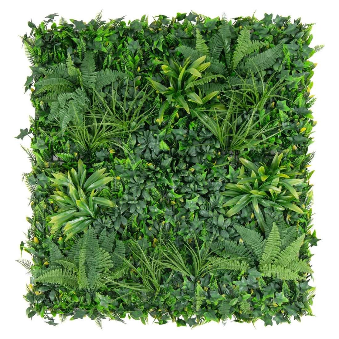 Sæt med 4 kunstige hæk buksbompaneler med forskellige blade, beskyttende vægpaneler