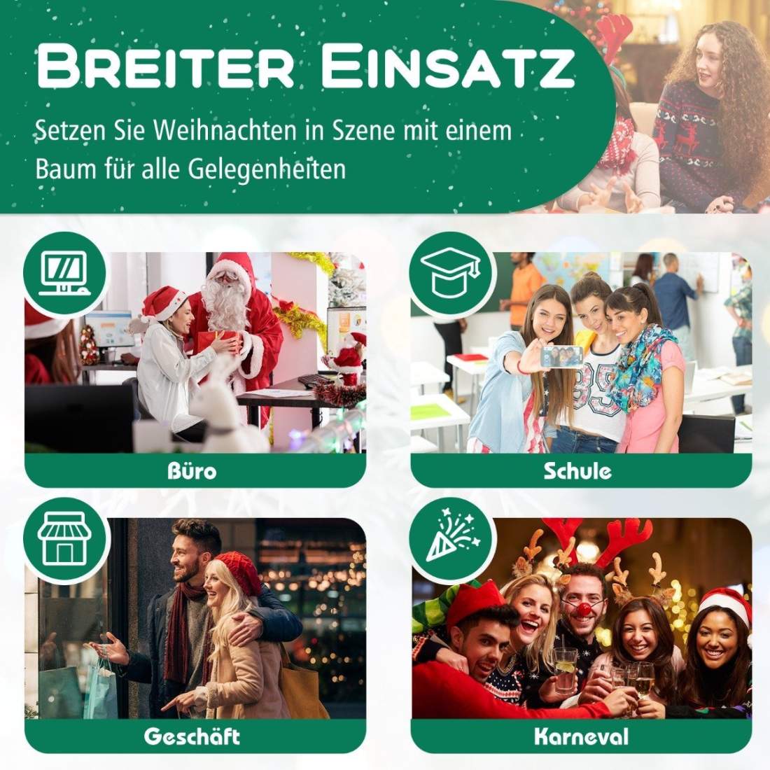 180cm penna julgran konstgjord julgran med 392 gröna grenspetsar | Hem & Hobby - Husdjur | Pryloteket