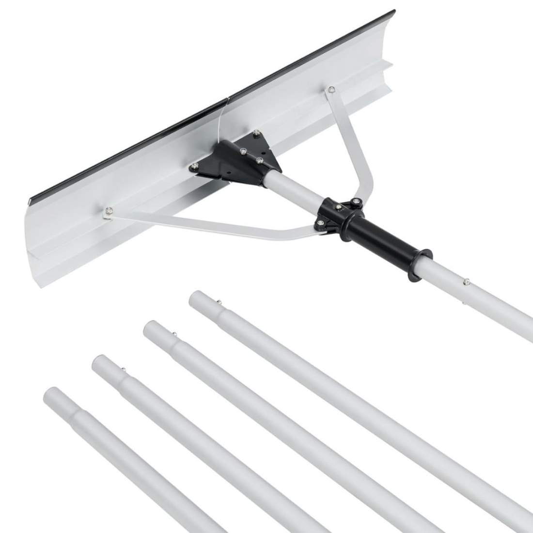 Snöskyffeltak med gummiläpp & fällbart snöblad i aluminium snöröjare med infällbart handtag | Hem & Hobby | Pryloteket