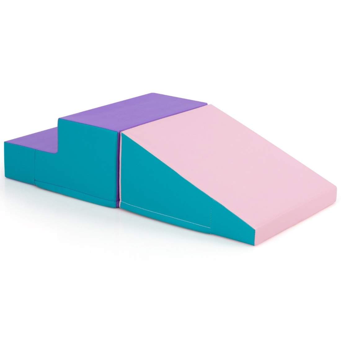 2 st. Byggklossar av skum för barn för att springa runt & Klättring mjuka byggstenar jätte byggstenar blå