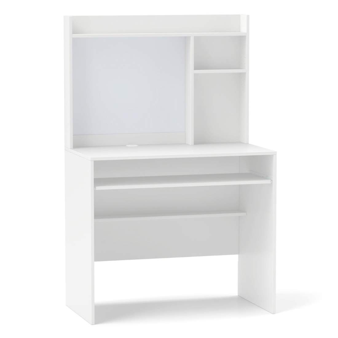 Datorbord med magnetisk anslagstavla Hemmakontorsbord Modernt PC-bord Vit | Elektronik - Datortillbehör - Tangentbord, Möss & Fjärrkontroller - Tangentbord | Pryloteket