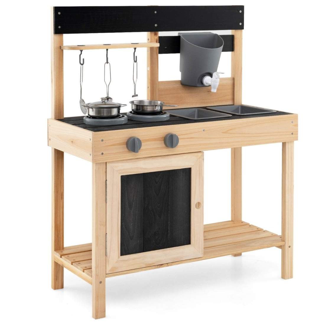 Lekök för barn med 2 avtagbara diskhoar & kran & spis & köksutrustning | Hem & Hobby - Hem & Hushåll - Kök - Köksredskap | Pryloteket