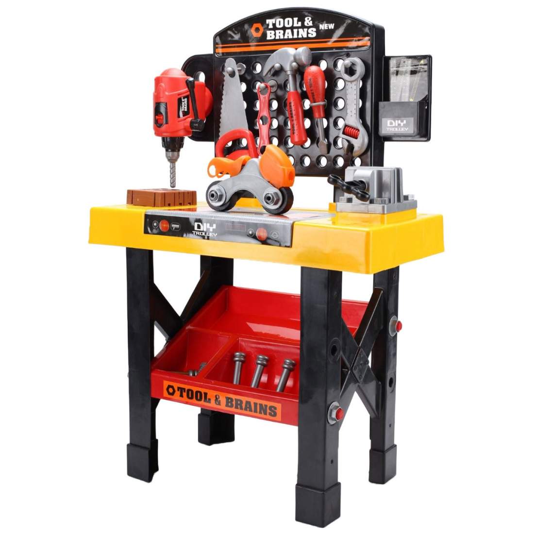 Stor gör-det-själv-verkstad ""Tool & Brains"", 39 stycken | Elektronik - Tillbehör Mobil & Surfplatta - Mobiltillbehör - Mobilkablar - Tillbehör | Pryloteket