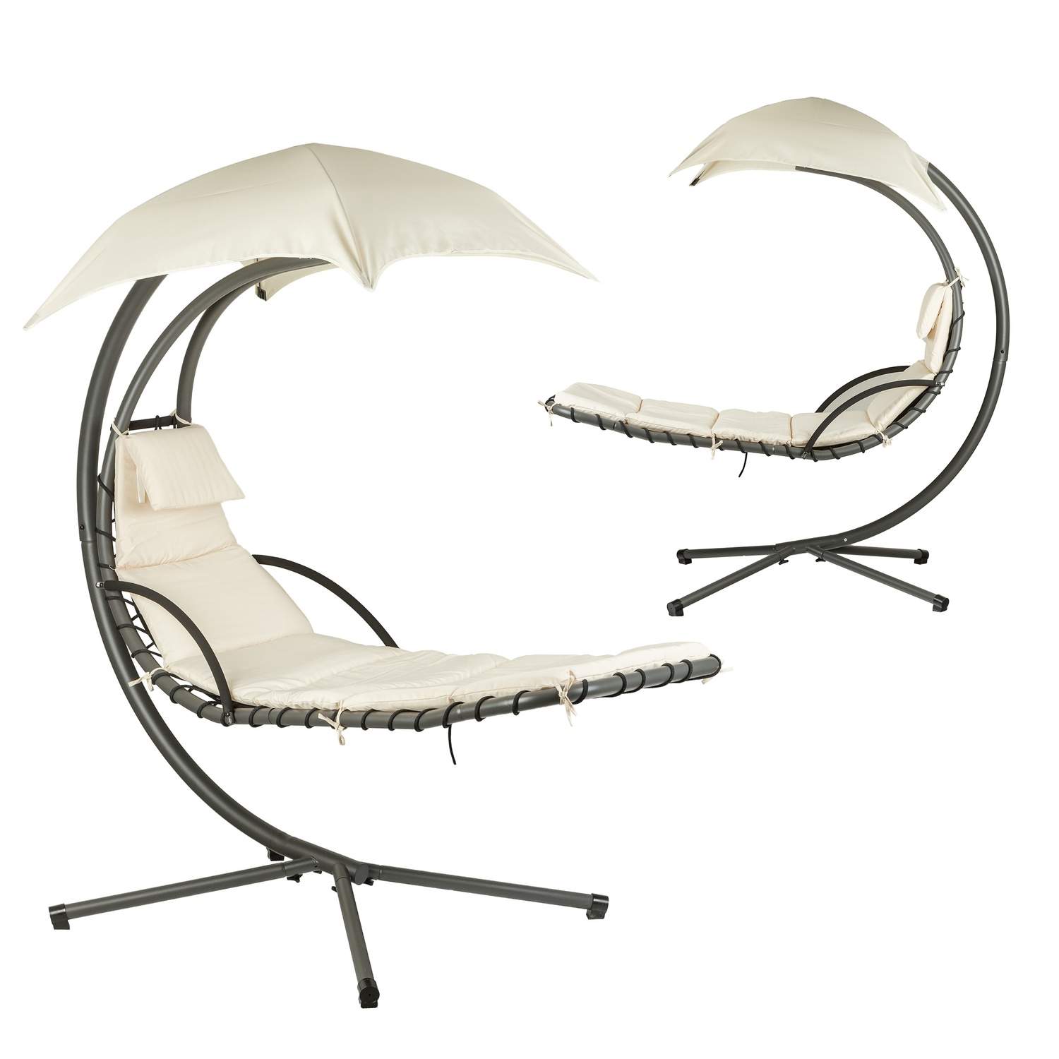 Puutarhatuolikeinu, riippumatto, riipputuoli, kori, beige, MultiGarden