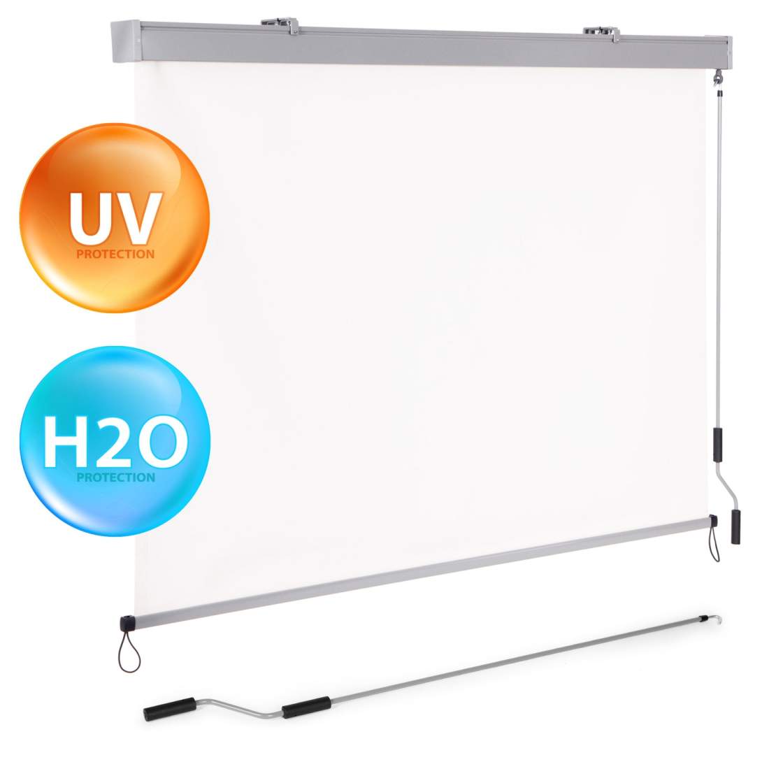 Vertikal upprullbar markis med vev, balkong, terrass, lusthus, beige, MultiGarden | Hem & Hobby - Hem & Hushåll - Balkong - Vindskydd | Pryloteket