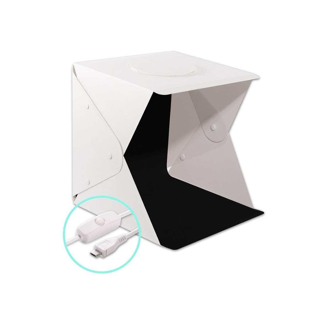 Portabel Fotostudio med USB-driven LED Belysning | Elektronik - Ljud & Bild - Kameror & Tillbehör - Kameratillbehör - Övriga Kameratillbehör | Pryloteket