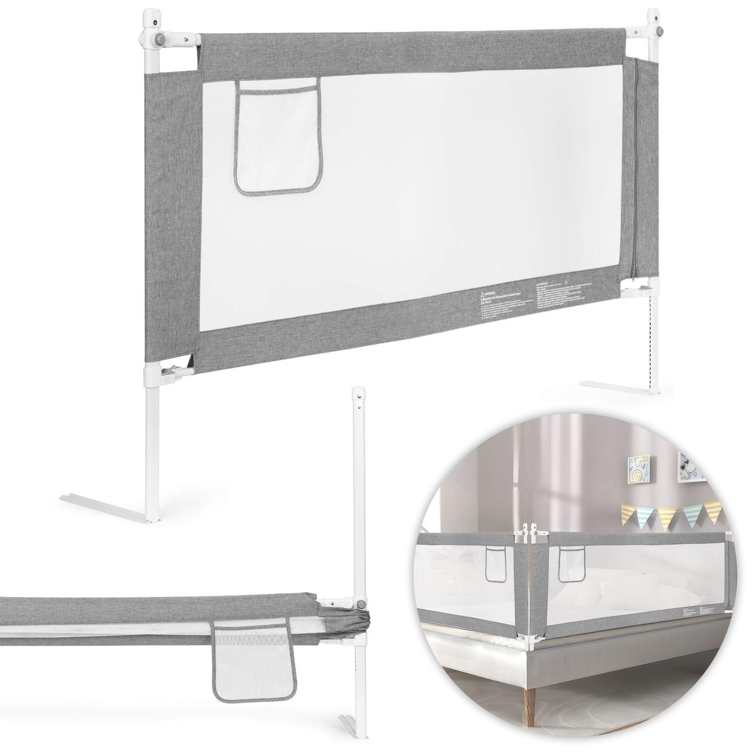 Sängskyddsräcke, 150 cm, skyddsbarriär för barn, ECOTOYS | Elektronik - Tillbehör Mobil & Surfplatta - Mobiltillbehör - Mobilkablar - Tillbehör | Pryloteket