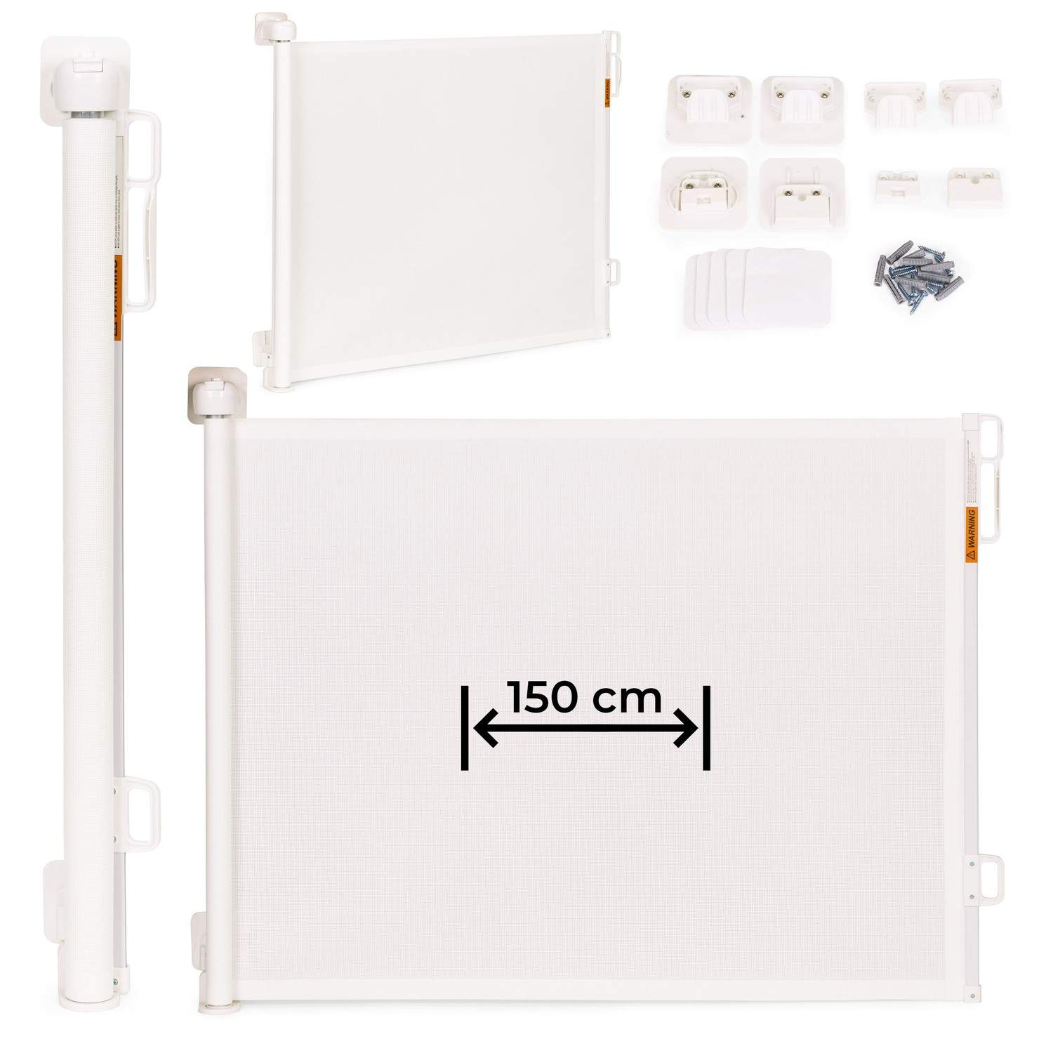 Sikkerhedslåge spærrerulle, 150 cm, beskyttende til trapper og døre, beige, ECOTOYS