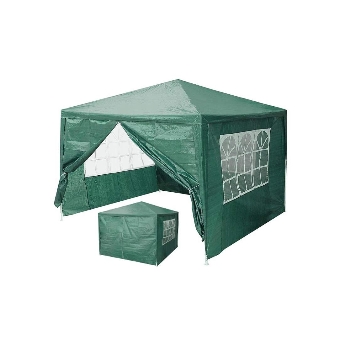 Trädgård kommersiella paviljongtält, 3x3 m, 4 väggar, grön, MultiGarden | Hem & Hobby - Hem & Hushåll - Kök - Servering | Pryloteket