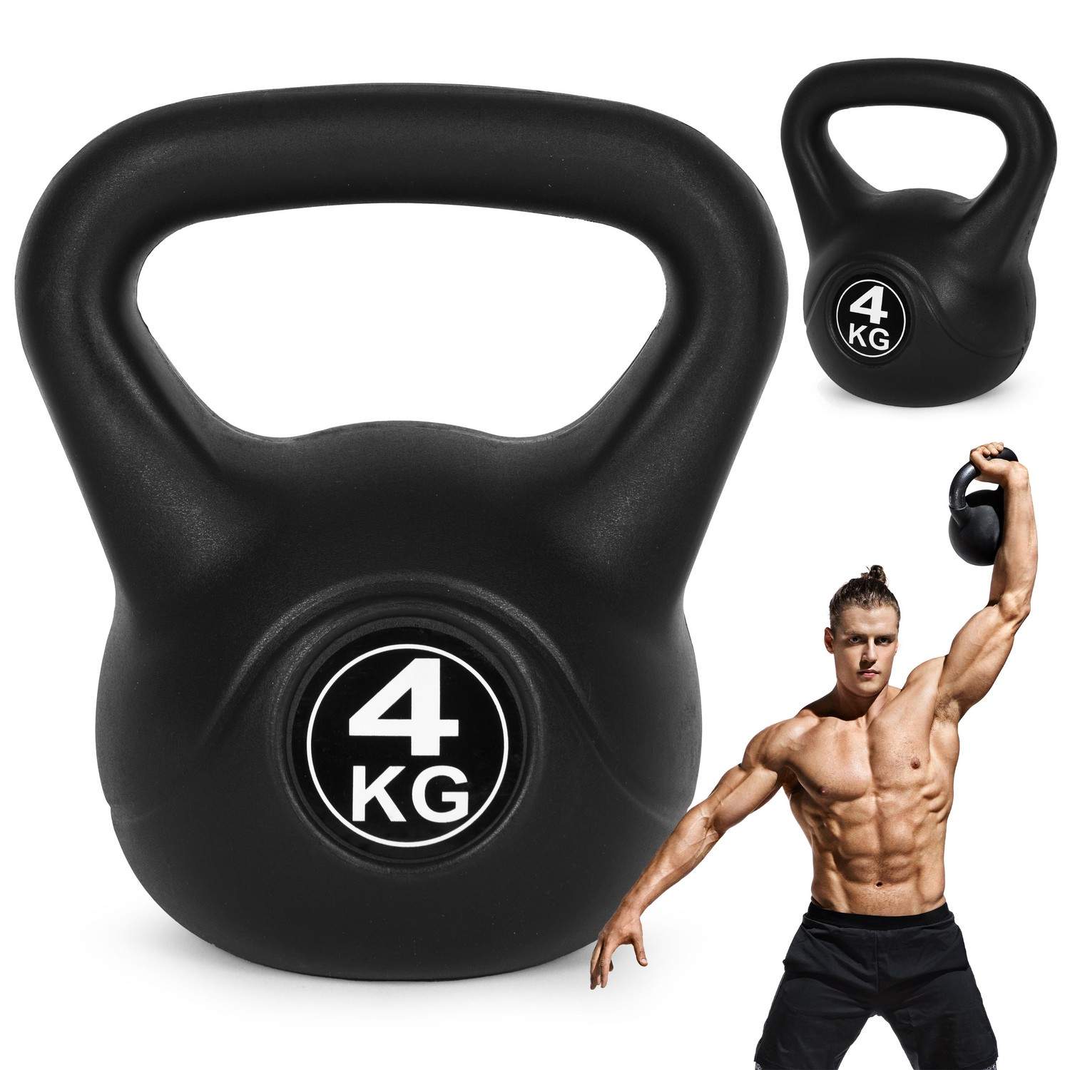 Kettlebell 4 kg för träning, hantel, viktboll, fitnessbelastning, ModernHome | Sport & Fritid - Träning - Träningsutrustning | Pryloteket