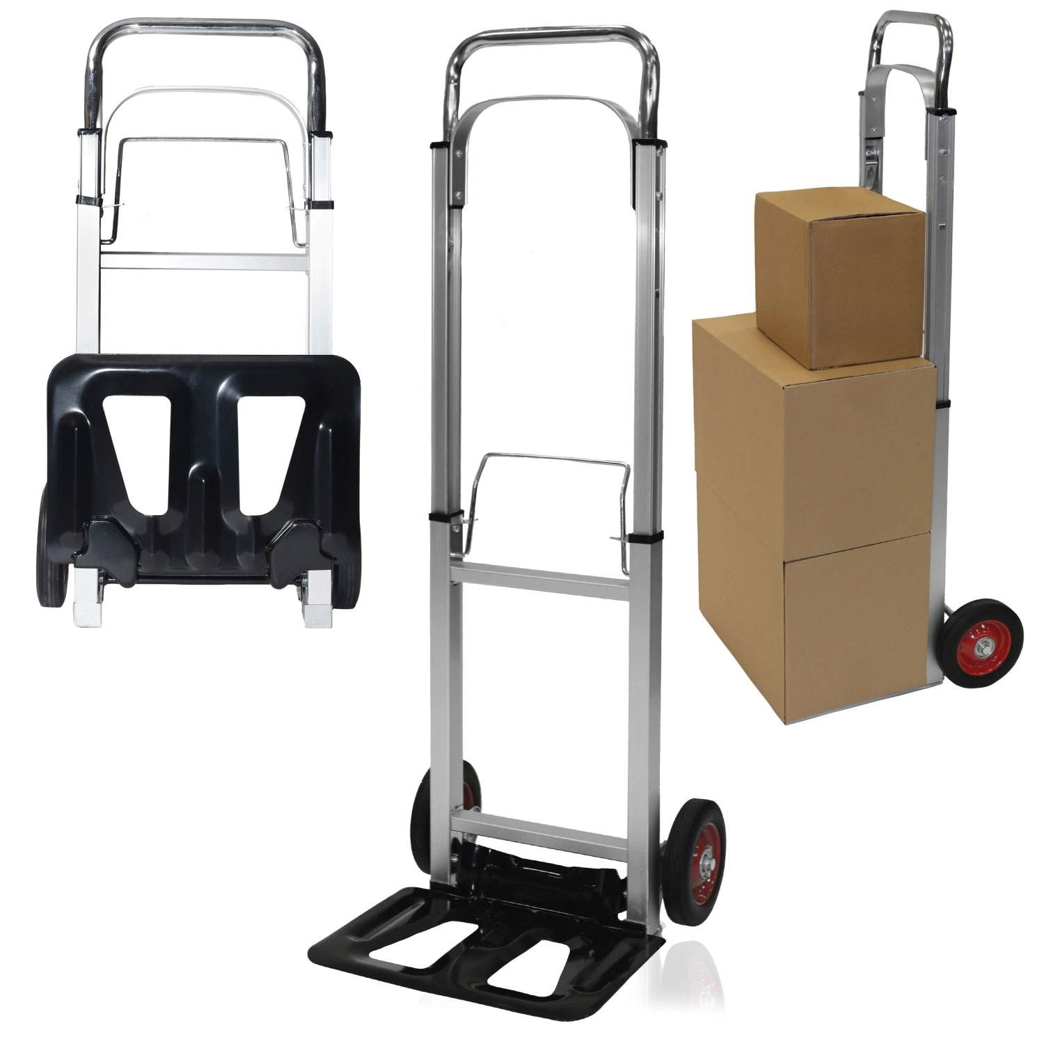 Aluminium foldevogn, transportlagervogn, 90 kg kapacitet