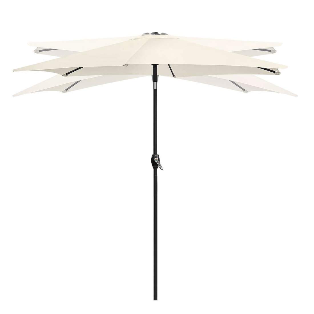 Fällbart parasoll för trädgårdsbalkong, justerbart, 210 cm, beige | Hem & Hobby - Hem & Hushåll - Trädgårdsartiklar - Parasoll | Pryloteket