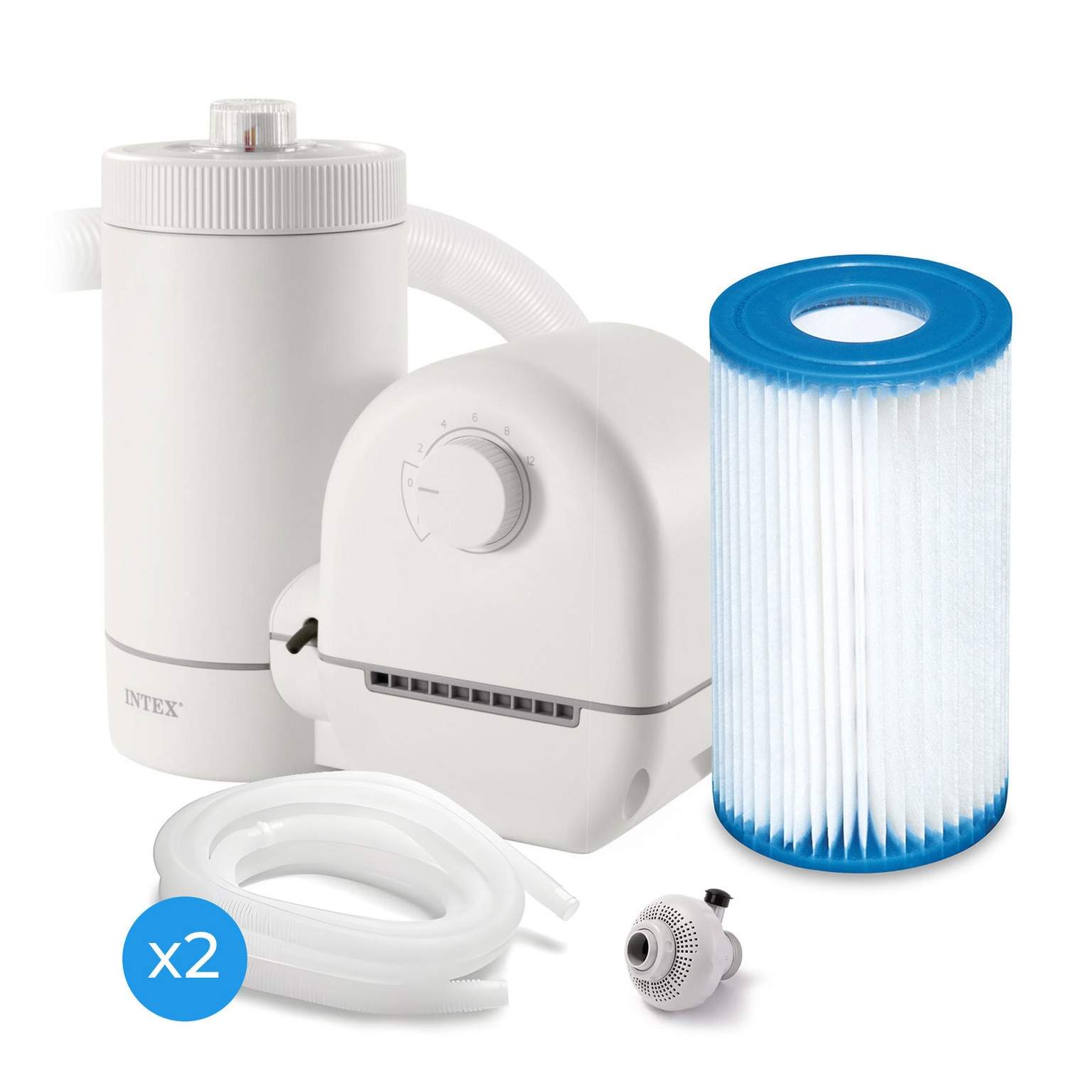 Svømmebassin filterpumpe 5678L/h filter + installationstilbehør INTEX 26636