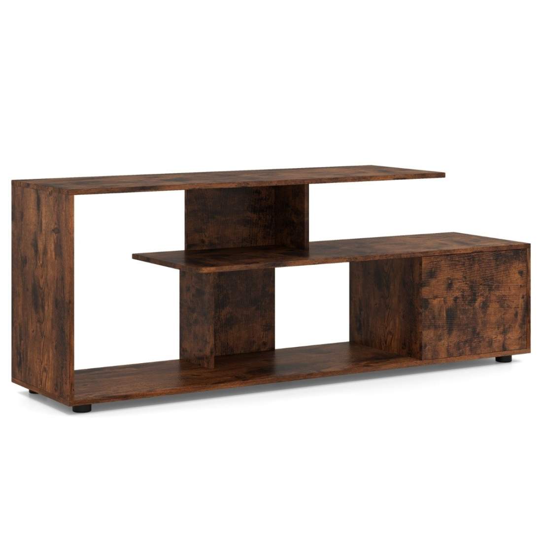 TV-ställ för TV-apparater upp till 55 tum med hyllor & Skåp TV-skåp lowboard brun | Elektronik - Ljud & Bild - TV-Tillbehör - Fjärrkontroller | Pryloteket