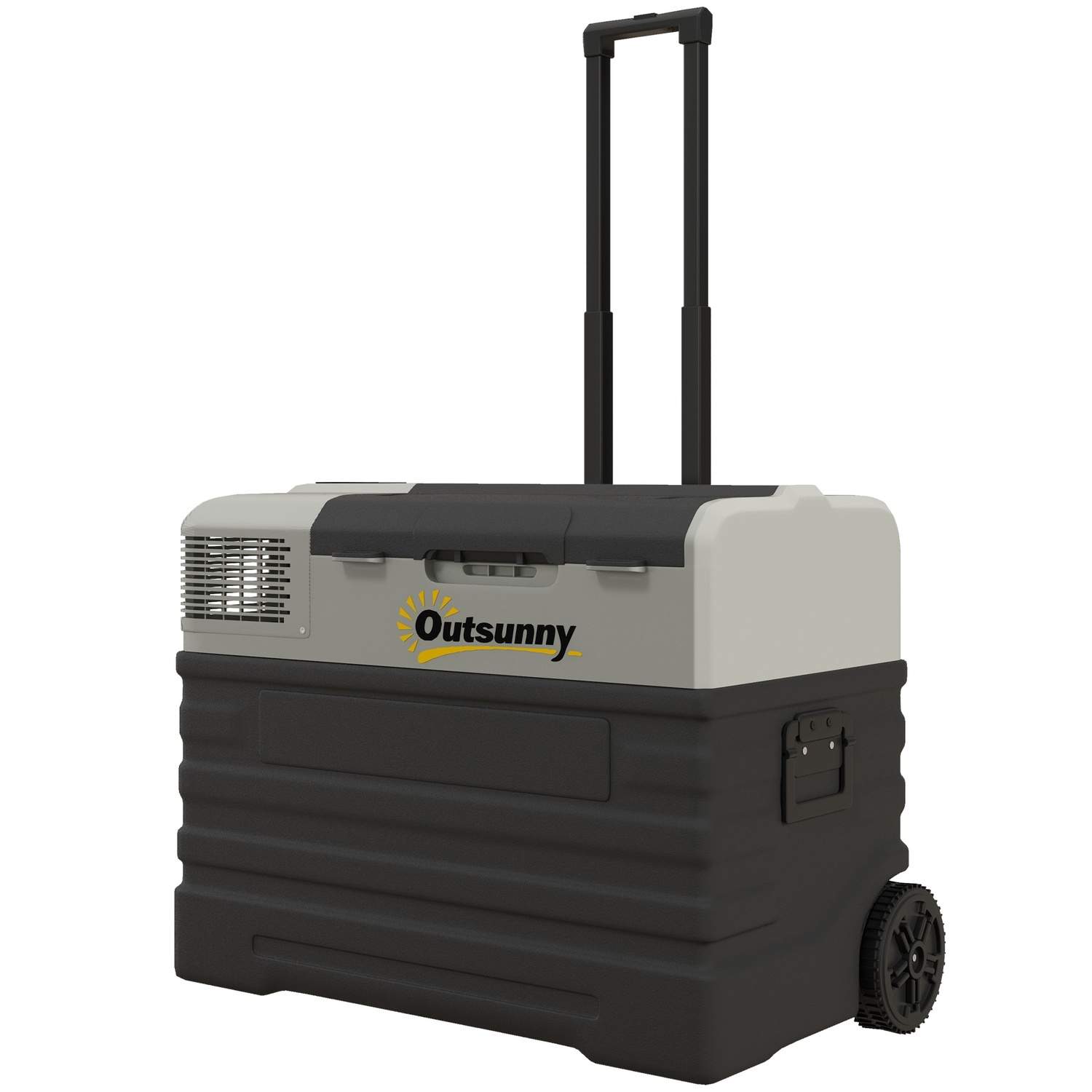 Kompressorkøleboks 56L, bilkøleboks 12/24V DC & 240V AC op til -20°C, bærbar fryseboks med ECO/MAX-tilstande, minikøleskab med t