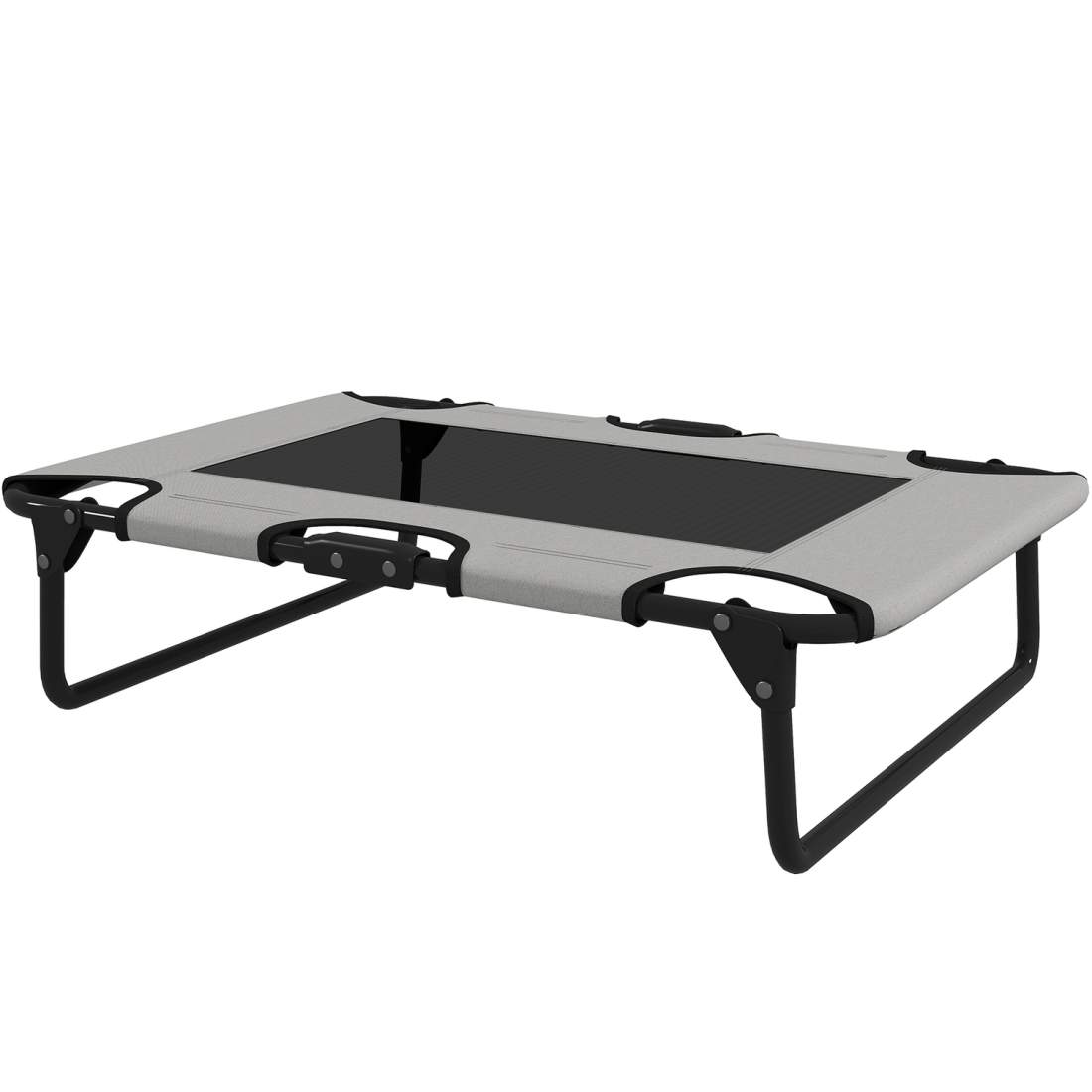 Förhöjd hundsäng Hopfällbar sällskapssäng för hund utomhus med nätdesign Andas för små och medelstora hundar Ljusgrå Oxford 75 x | Hem & Hobby - Husdjur - Hund - Hundsäng | Pryloteket