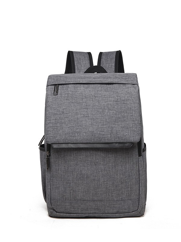 Moderni Kanvasreppu Kansiläpällä - Harmaa