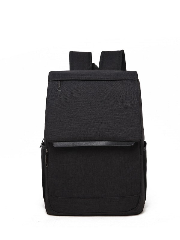 Moderni Kanvasreppu Kansiläpällä - Musta