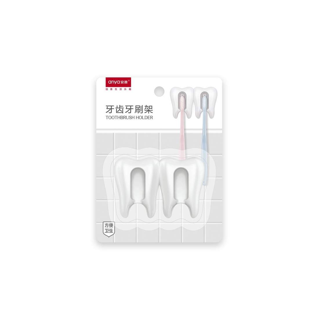 Tandborsthållare för 2 tandborstar, Tand | Hem & Hobby - Hem & Hushåll - Badrum - Tandborsthållare | Pryloteket
