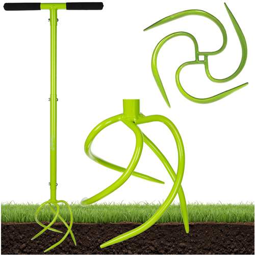 Manuel jordbearbejder med justerbart håndtag og lav vægt