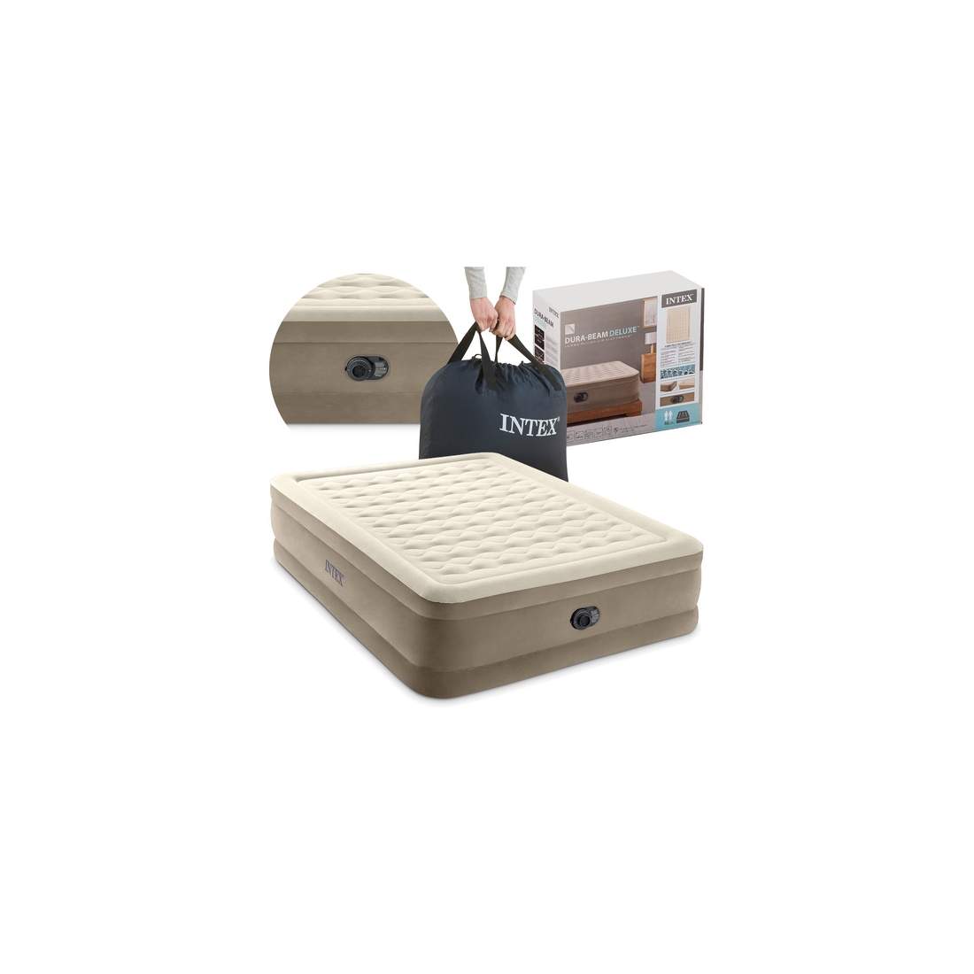 Uppblåsbar madrass med pump INTEX 64428 | Hem & Hobby | Pryloteket