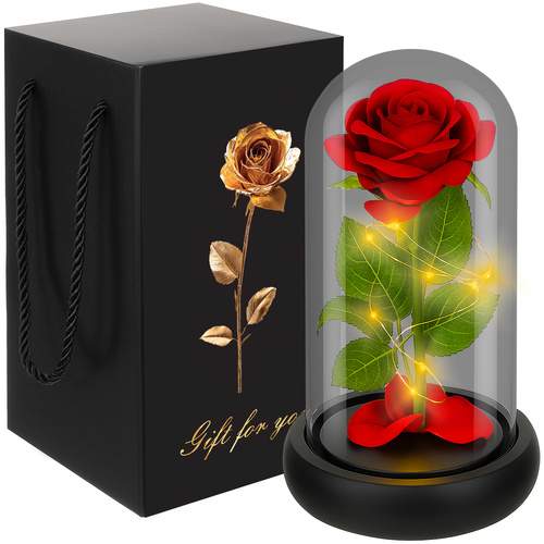 Rose i glas - skinnende Ruhhy 25682