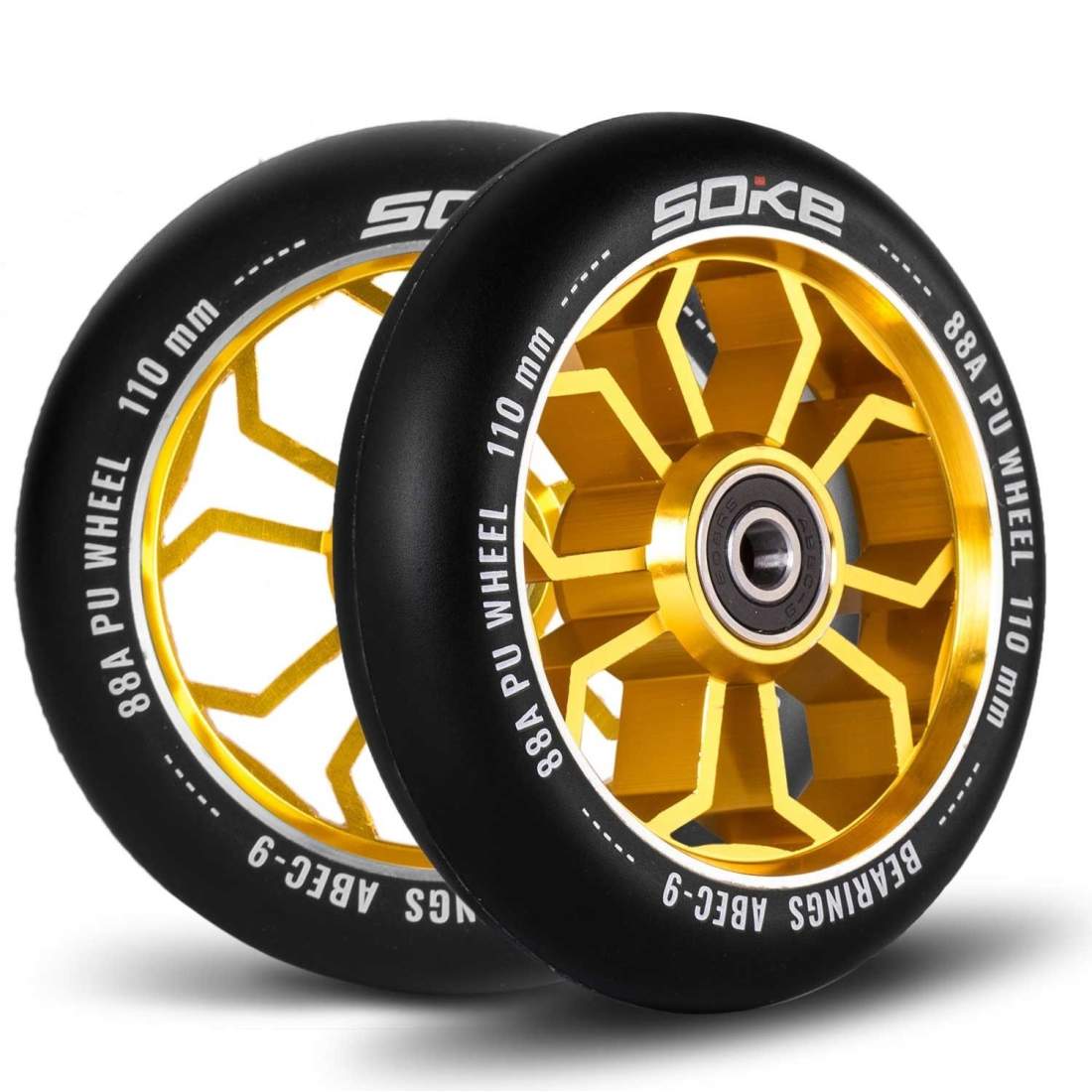 Skoterhjul 110 mm guld 2 st | Hem & Hobby | Pryloteket