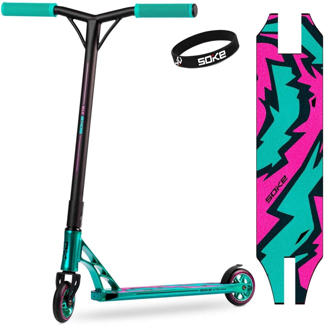 SOKE XTR Stuntskoter Turkosrosa | Hem & Hobby | Pryloteket