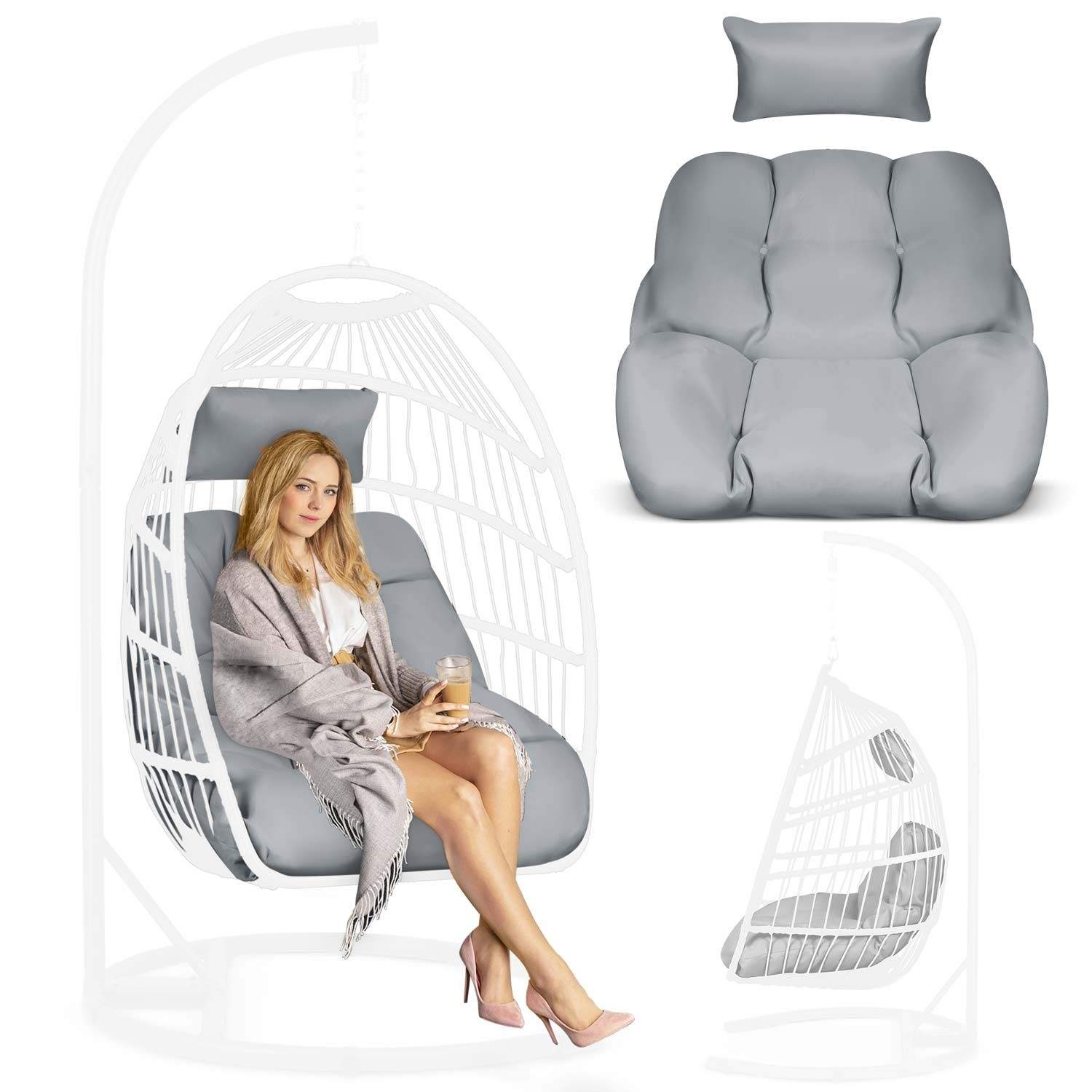 Hynde til hængestol Luisiana Sofotel grå