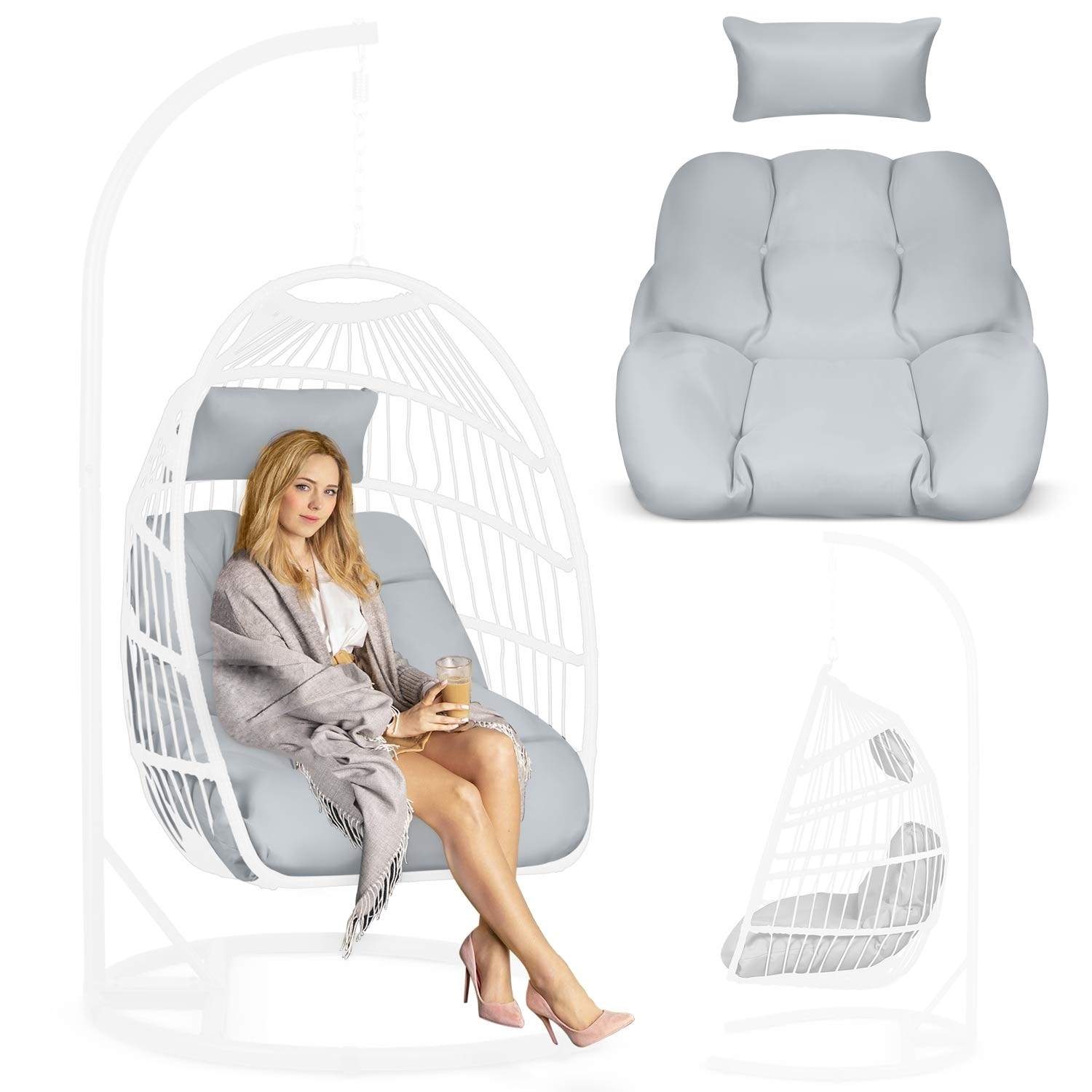 Hynde til hængestol Luisiana Sofotel grå