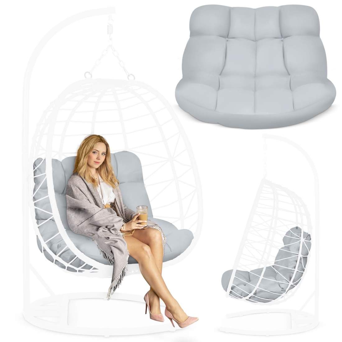 Dyna till hängstol Tihuana Sofotel grå | Hem & Hobby | Pryloteket