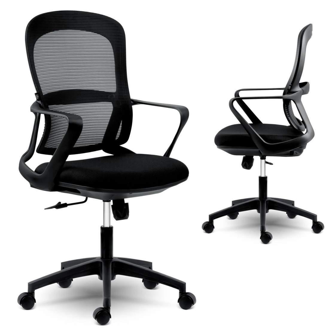 Micro-mesh kontorsstol Sofotel Haga svart | Hem & Hobby | Pryloteket