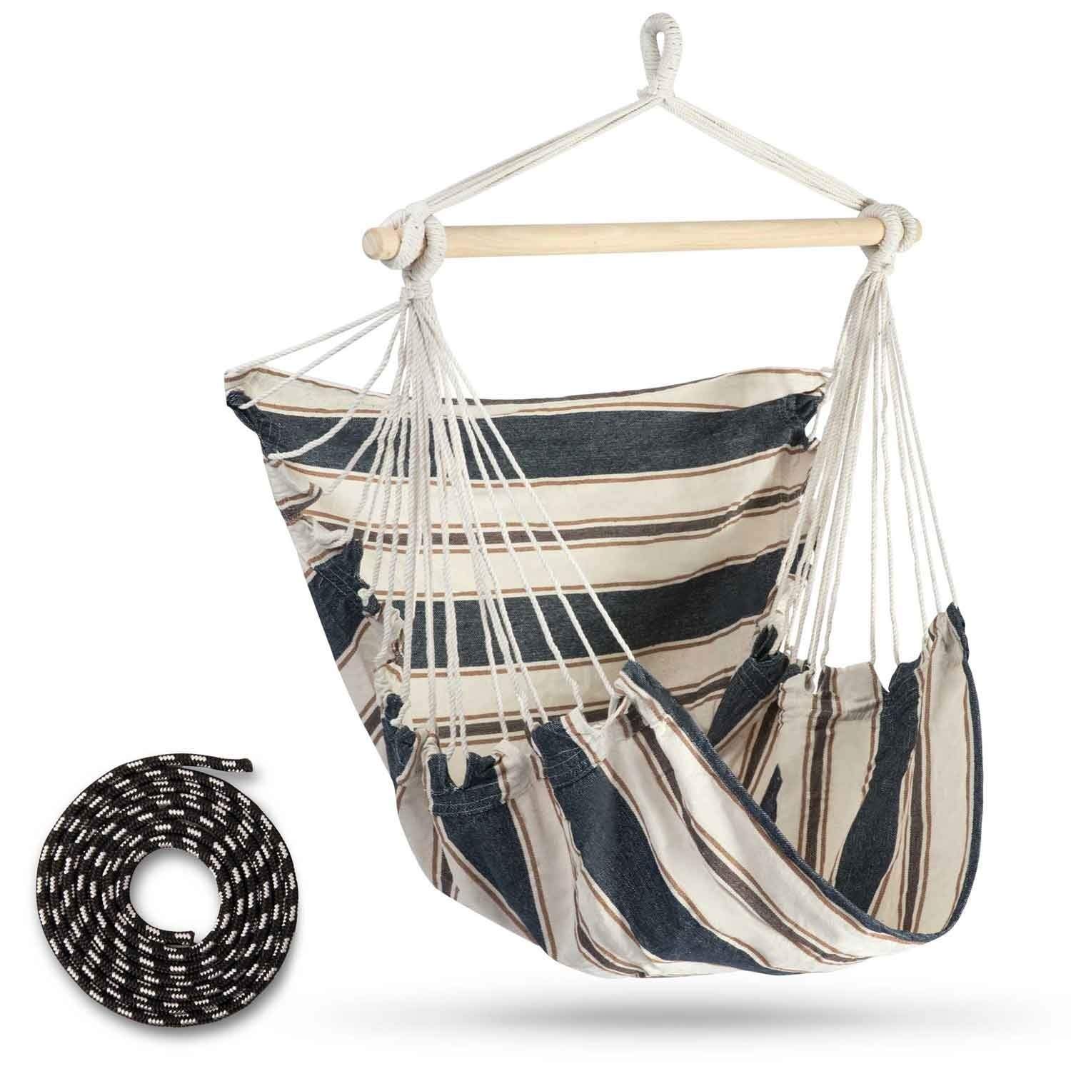 Rodos hængestol hvid og blå