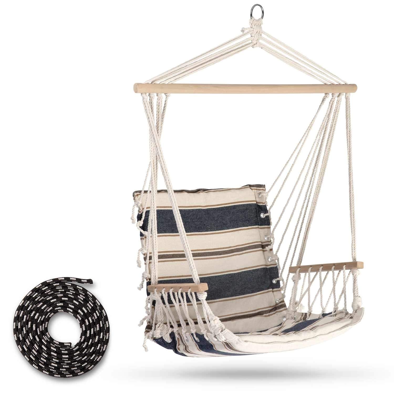 Lagos hængestol hvid og blå