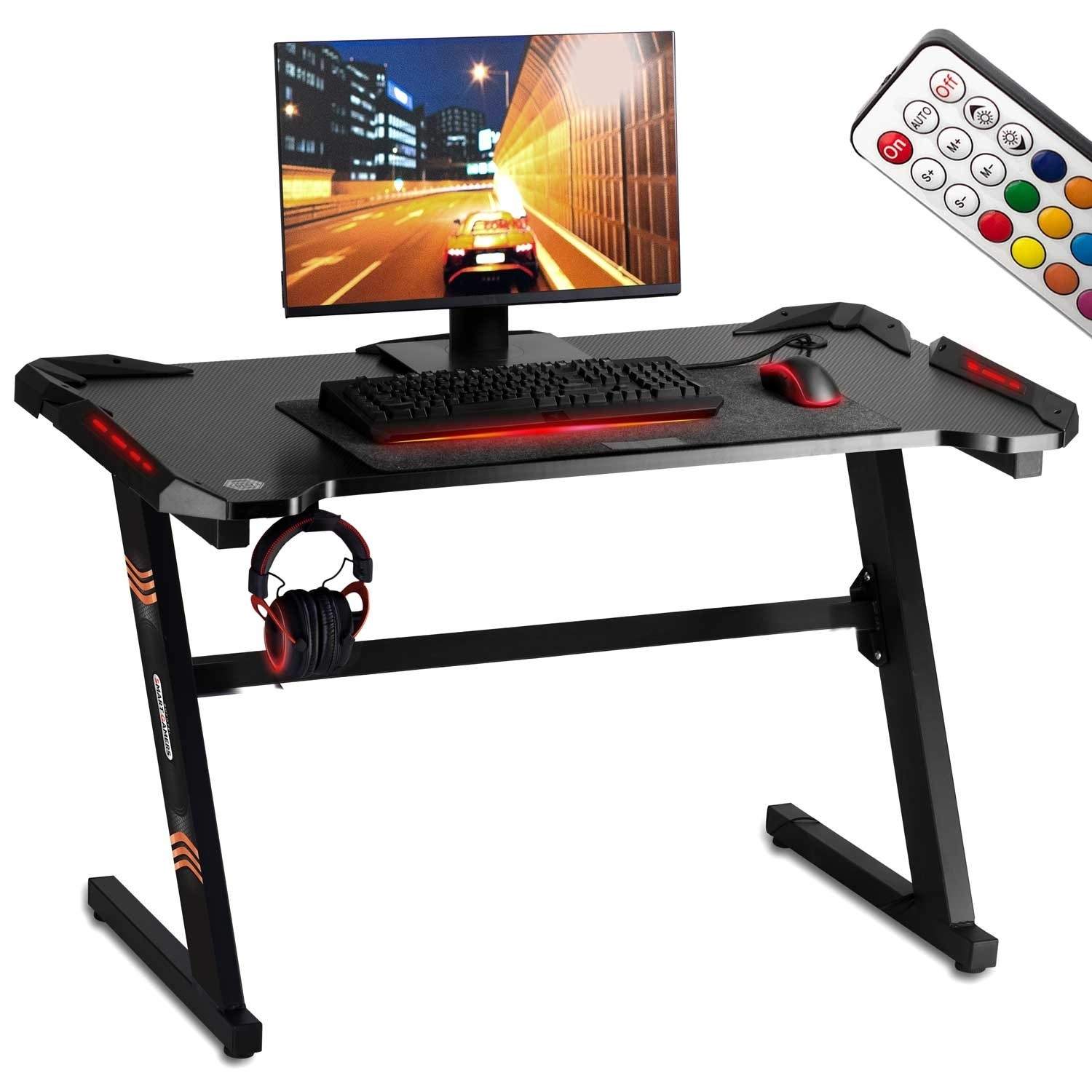 Gaming skrivebord til gamer LED CRIT 258000