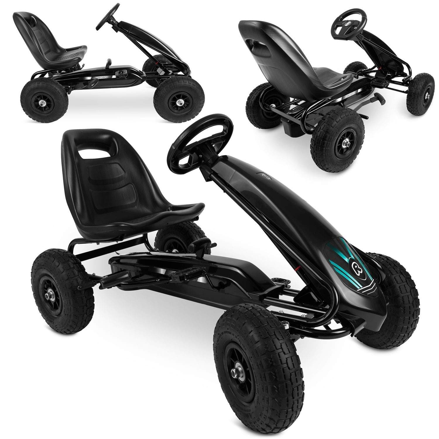 Pedal gokart til børn RK-590 sort