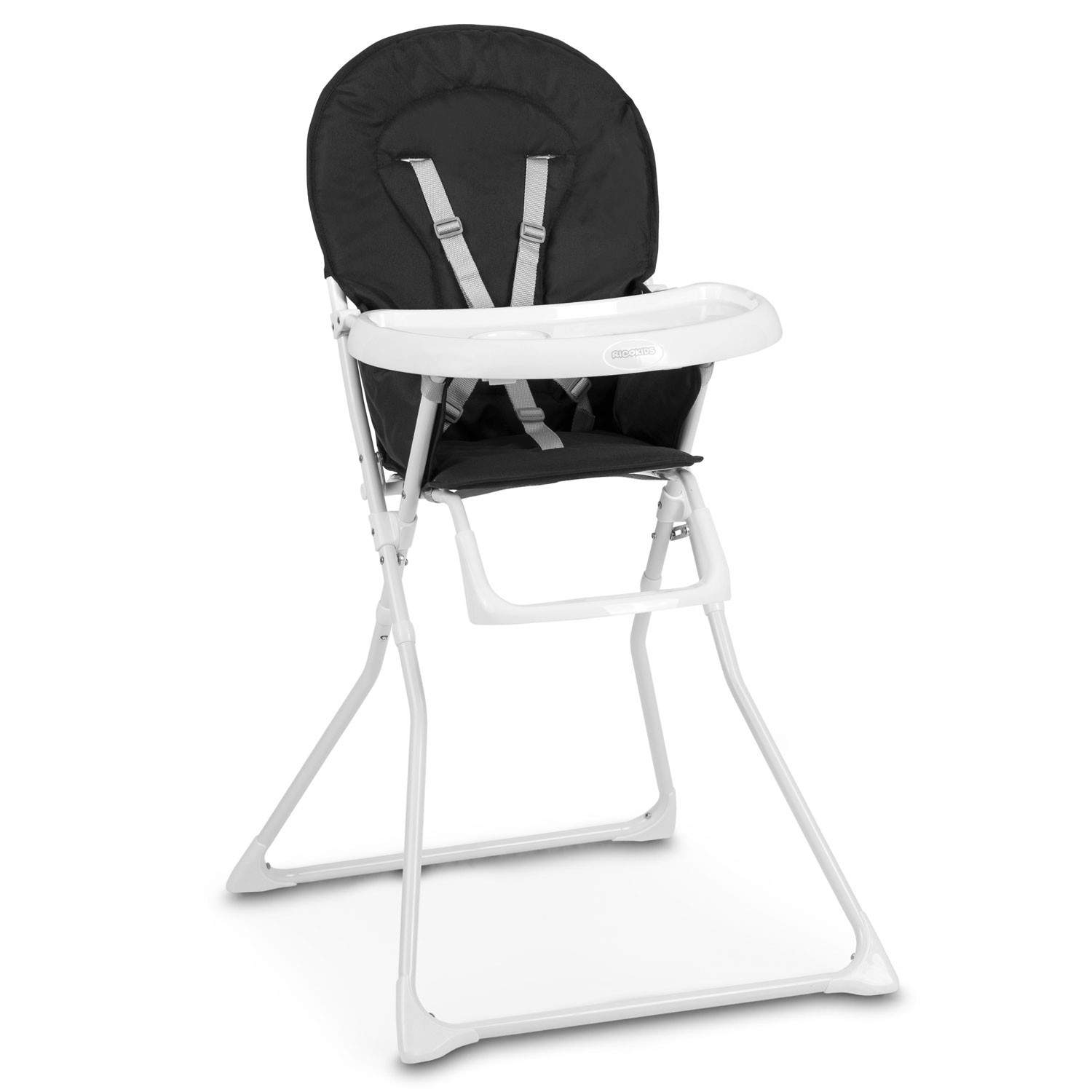 Ricokids FANDO sort højstol med bord