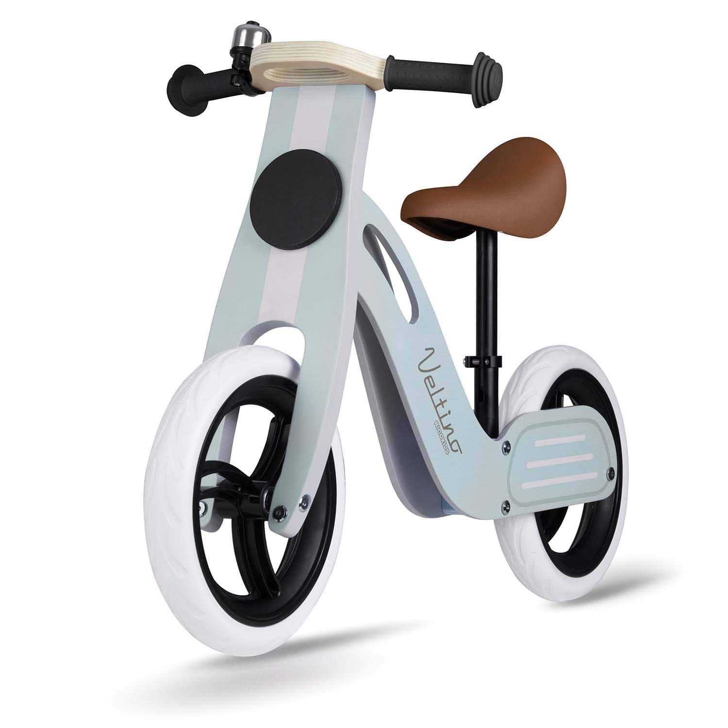Træ balancecykel blå Ricokids RC-618