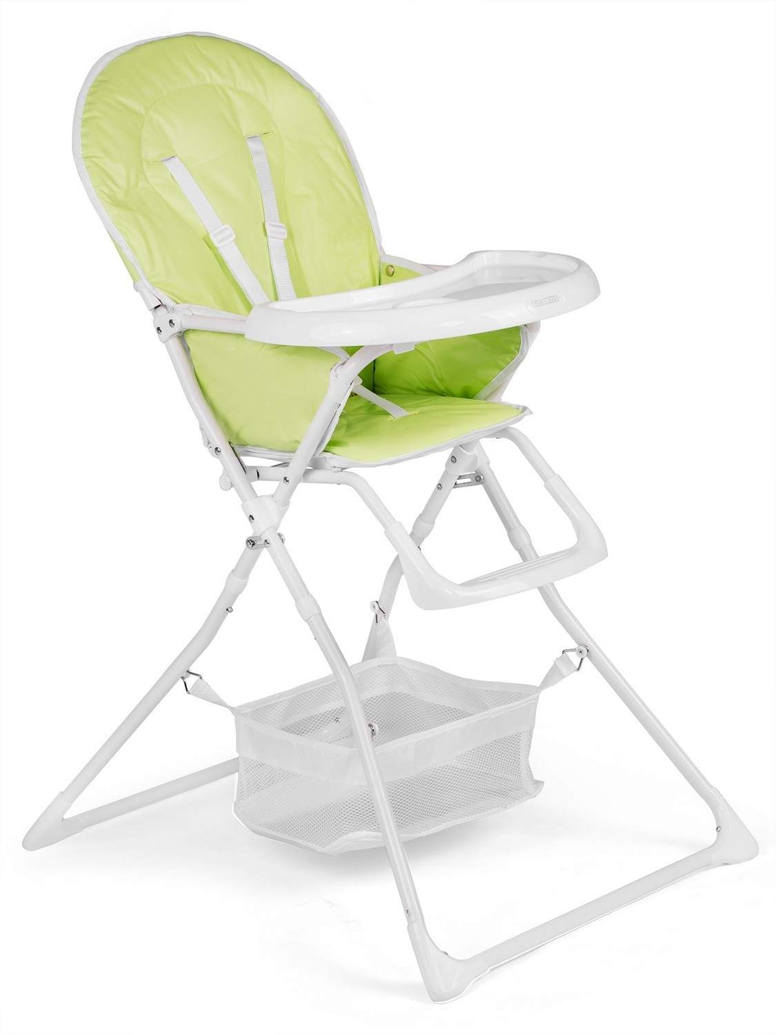 Ricokids FANDO højstol med bord, grøn + gratis kurv