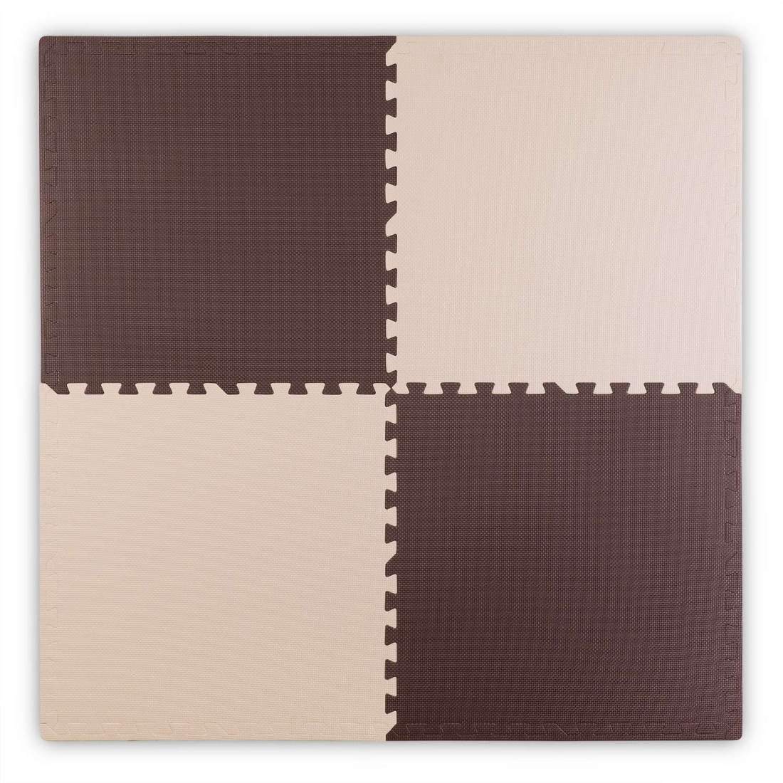 Stort skummatta pedagogiskt pussel Ricokids brunt och vitt | Leksaker & Spel - Leksaker - Pussel | Pryloteket