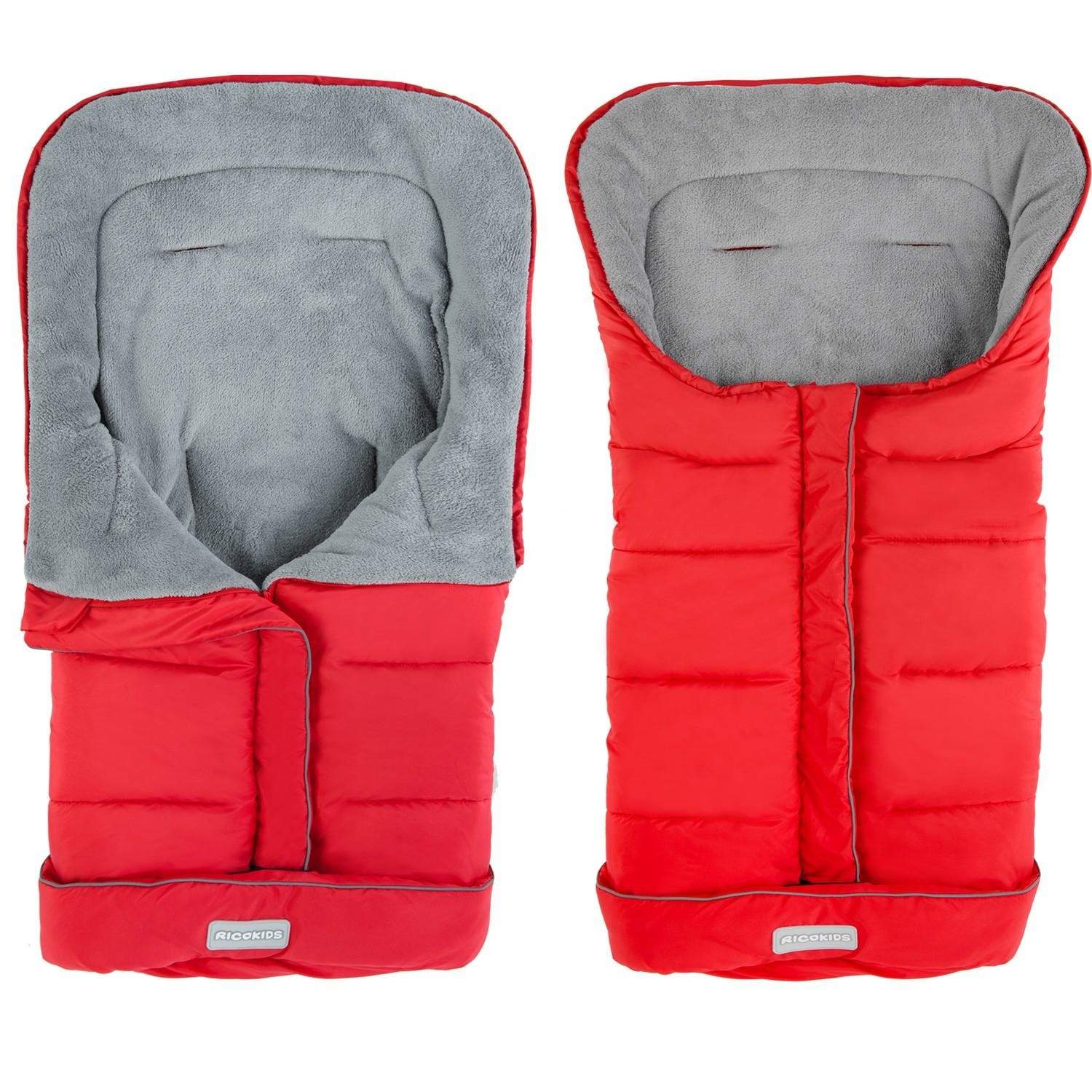 sovepose til barnevogn, slæde 96 x 45 cm Ricokids Drimi rød